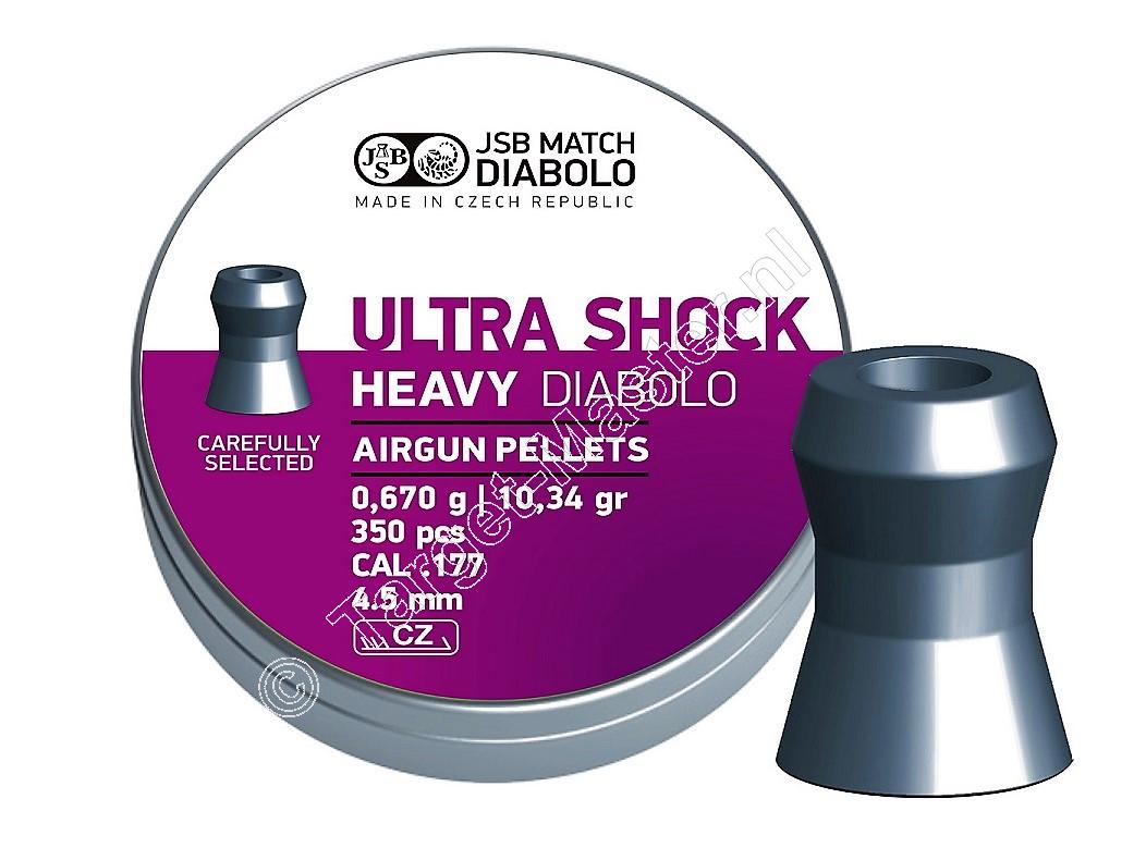 JSB Ultra Shock Heavy 4.50mm Luchtdruk Kogeltjes blikje 350